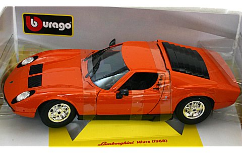 ランボルギーニ ミウラ 1968 オレンジ (1/18 ブラゴ18-12072P) ランボルギーニ ミウラ 1968 オレンジ (1/18 ブラゴ18-12072P)