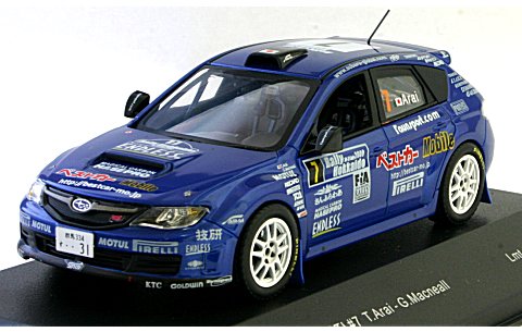 スバル インプレッサ WRX STI 2009 ラリー北海道 No7 (1/43 イクソMDC022) スバル インプレッサ WRX STI 2009 ラリー北海道 No7 (1/43 イクソMDC022)