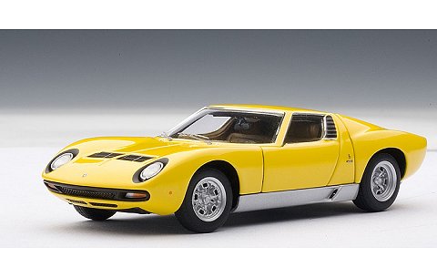 ミニカー新着情報 - ランボルギーニ ミウラ SV イエロー/シルバー (1