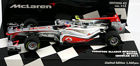 ボーダフォン マクラーレン メルセデス J・バトン ショーカー 2011 (1/43 ミニチャンプス530114374) ボーダフォン マクラーレン メルセデス J・バトン ショーカー 2011 (1/43 ミニチャンプス530114374)