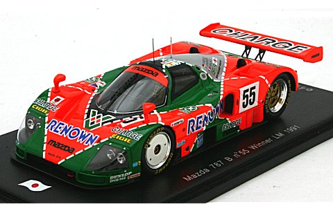 マツダ 787B ル・マン24時間 優勝20周年記念 デモンストレーションラン仕様 (1/43 スパークモデルSJ004) マツダ 787B ル・マン24時間 優勝20周年記念 デモンストレーションラン仕様 (1/43 スパークモデルSJ004)