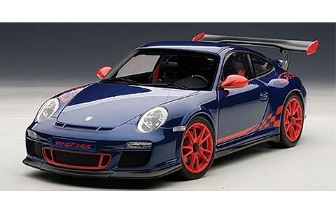 ポルシェ 911 (997) GT3RS 3.8 ブルー/レッドストライプ (1/18 オートアート78144) ポルシェ 911 (997) GT3RS 3.8 ブルー/レッドストライプ (1/18 オートアート78144)