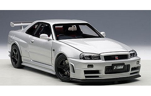ニスモ R34 GT-R Z-tune Zチューンシルバー (1/18 オートアート77352) ニスモ R34 GT-R Z-tune Zチューンシルバー (1/18 オートアート77352)