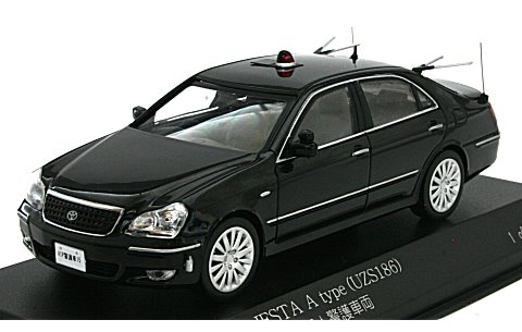 トヨタ マジェスタ A タイプ (UZS186) 2008 警察本部警備部要人警護車両 (1/43 レイズH7430815) トヨタ マジェスタ A タイプ (UZS186) 2008 警察本部警備部要人警護車両 (1/43 レイズH7430815)