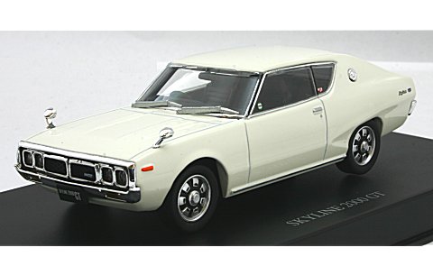 KGC110 ケンメリ スカイライン HT 2000GT ホワイト (1/43 ディズム80375) KGC110 ケンメリ スカイライン HT 2000GT ホワイト (1/43 ディズム80375)