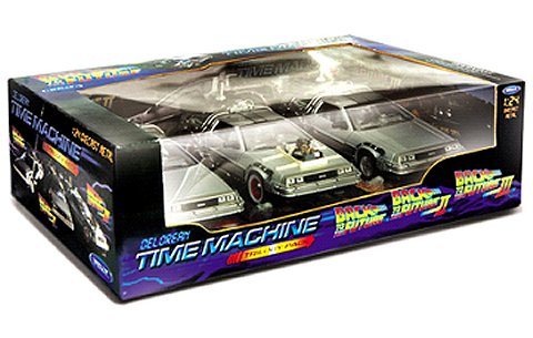 Back To Future Trilogy Set (バックトゥザフューチャーI, II, III デロリアン3台セット) (1/24 ウエリーWE224003G) Back To Future Trilogy Set (バックトゥザフューチャーI, II, III デロリアン3台セット) (1/24 ウエリーWE224003G)