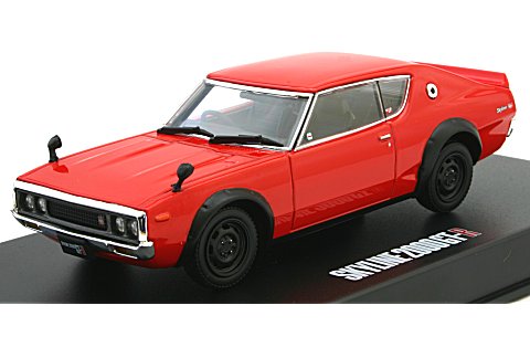 KGC110 ケンメリ スカイライン HT 2000GT-R レッド (1/43 ディズム80382) KGC110 ケンメリ スカイライン HT 2000GT-R レッド (1/43 ディズム80382)