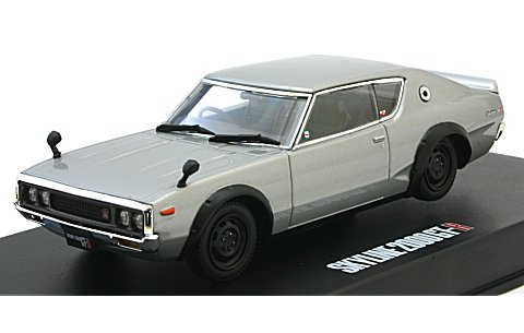 KGC110 ケンメリ スカイライン HT 2000GT-R シルバーM (1/43 ディズム80412) KGC110 ケンメリ スカイライン HT 2000GT-R シルバーM (1/43 ディズム80412)