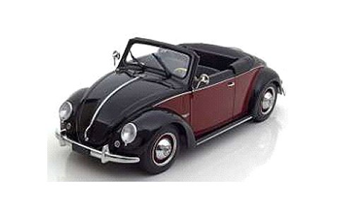 フォルクスワーゲン Kafer カブリオレ Hebmuller 1949 ブラック/ダークレッド (1/18 KKスケール KKDC180111) フォルクスワーゲン Kafer カブリオレ Hebmuller 1949 ブラック/ダークレッド (1/18 KKスケール KKDC180111)