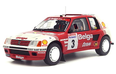 プジョー 205 T16 グループB Belga Rallye Ypres 1985 レッド/ホワイト (1/18 オットーモビルOTM647) プジョー 205 T16 グループB Belga Rallye Ypres 1985 レッド/ホワイト (1/18 オットーモビルOTM647)